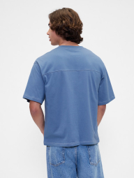 Футболка чоловіча GAP з контрастними рядками 1159850829 (Синій M)