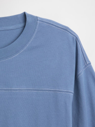 Футболка чоловіча GAP з контрастними рядками 1159850829 (Синій M)