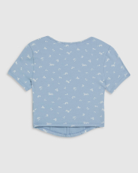 Женская укороченная футболка Levi's с принтом 1159850852 (Голубой M)