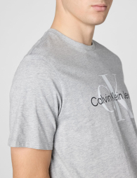 Чоловічі футболки з логотипом Calvin Klein 1159850983 (Сірий L)