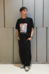 Футболка с принтом Labubu POP MART UT UNIQLO 1159851116 (Черный L)