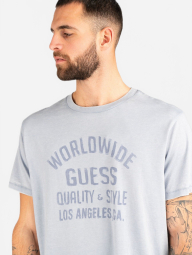 Мужская футболка Guess с принтом 1159851119 (Голубой XXL)
