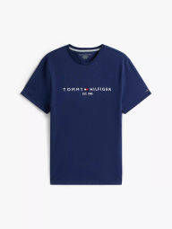 Жіноча футболка Tommy Hilfiger з вишитим логотипом 1159851228 (Синій L)