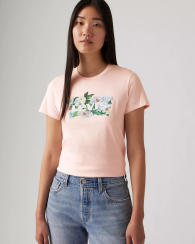 Женская футболка Levi's с принтом 1159851278 (Розовый S)