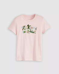 Женская футболка Levi's с принтом 1159851278 (Розовый S)