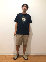 Футболка Demon Slayer: Kimetsu no Yaiba UNIQLO с принтом Zenitsu 1159851361 (Черный S)