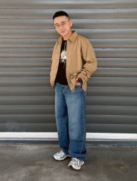 Футболка Demon Slayer: Kimetsu no Yaiba UNIQLO с принтом Zenitsu 1159851361 (Черный S)