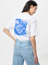 Футболка UNIQLO с принтом Mickey Mouse сзади 1159851369 (Белый XS)