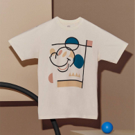 Футболка Disney's Mickey Faces UNIQLO с принтом 1159851373 (Молочный XXL)