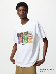 Футболка One Piece UNIQLO с принтом The New Four Emperors 1159851381 (Белый M)