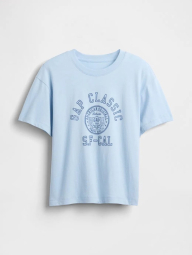 Жіноча футболка GAP з принтом 1159851403 (Блакитний S)