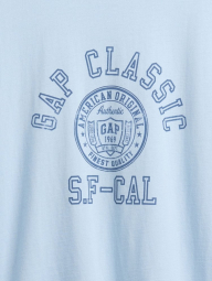 Жіноча футболка GAP з принтом 1159851403 (Блакитний S)