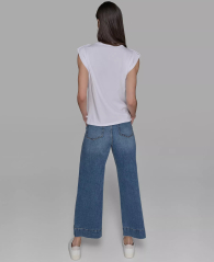 Жіноча футболка Karl Lagerfeld Paris з намистинами 1159851429 (Білий 0X)