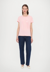 Жіноча футболка Armani Exchange з логотипом 1159851436 (Рожевий XS)