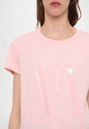 Жіноча футболка Armani Exchange з логотипом 1159851436 (Рожевий XS)
