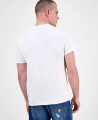 Мужская футболка Guess с принтом и вышивкой 1159851619 (Белый L)