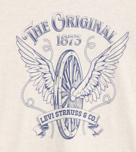 Женская футболка Levi's с рисунком 1159851666 (Бежевый S)