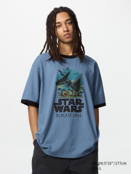 Футболка UNIQLO з принтом Star Wars 1159851759 (Синій XL)