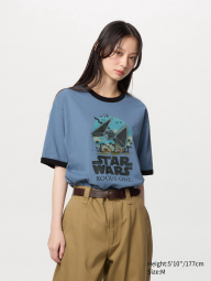 Футболка UNIQLO з принтом Star Wars 1159851759 (Синій XL)
