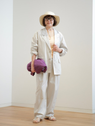 Женская эластичная футболка UNIQLO 1159851933 (Оранжевый S)