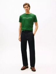 Мужская футболка Tommy Hilfiger с вышитым логотипом 1159852286 (Зеленый XL)