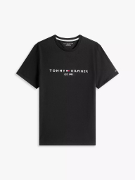 Мужская футболка Tommy Hilfiger с вышитым логотипом 1159852287 (Черный XL)