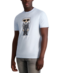 Мужская футболка Karl Lagerfeld Paris с принтом 1159852509 (Голубой S)