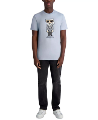 Мужская футболка Karl Lagerfeld Paris с принтом 1159852509 (Голубой S)