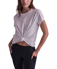 Женская футболка DKNY с узлом 1159852817 (Сиреневый L)