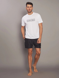 Чоловічий рашгард Calvin Klein футболка для купання із захистом від сонця UPF 40 1159852882 (Білий XXL)