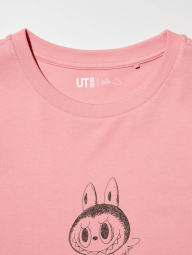 Футболка з принтом Labubu POP MART UT UNIQLO 1159853023 (рожевий S)