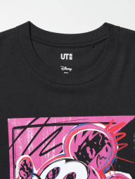 Футболка UNIQLO Disney's Mickey Faces UT 1159853149 (Чорний S)