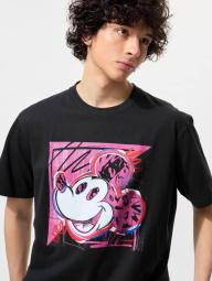 Футболка UNIQLO Disney's Mickey Faces UT 1159853149 (Чорний S)