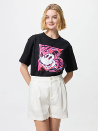 Футболка UNIQLO Disney's Mickey Faces UT 1159853149 (Чорний S)
