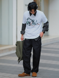 Футболка Demon Slayer: Kimetsu no Yaiba UNIQLO с принтом 1159853169 (Белый XL)