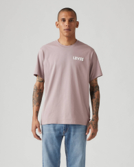 Футболка мужская Levi's с логотипом 1159853224 (Сиреневый S)