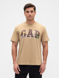 Мужская футболка GAP с принтом 1159853501 (Бежевый L)