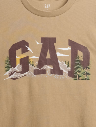 Мужская футболка GAP с принтом 1159854574 (Бежевый M)