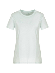 Женская футболка Armani Exchange с вышитым логотипом 1159853841 (Зеленый S)