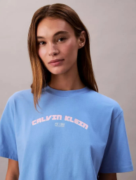Женская футболка Calvin Klein с логотипом 1159853918 (Голубой XL)