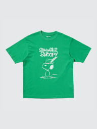 Футболка PEANUTS UT UNIQLO с принтом 1159854073 (Зеленый M)