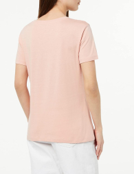 Женская футболка Armani Exchange с логотипом 1159854138 (Розовый L)