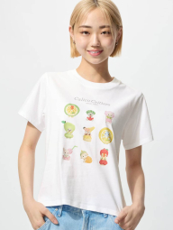 Футболка с принтом Calico Critters UNIQLO 1159854229 (Белый S)