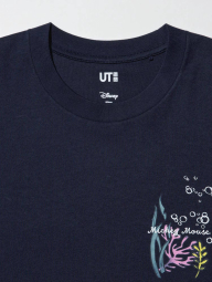 Футболка с принтом Disney's Mickey Faces UNIQLO 1159854235 (Синий XXL)