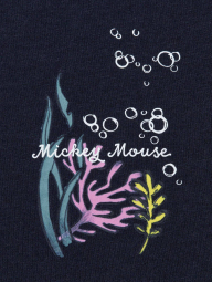 Футболка с принтом Disney's Mickey Faces UNIQLO 1159854235 (Синий XXL)