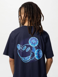 Футболка с принтом Disney's Mickey Faces UNIQLO 1159854235 (Синий XXL)