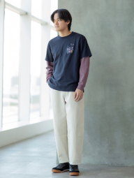 Футболка с принтом Disney's Mickey Faces UNIQLO 1159854235 (Синий XXL)