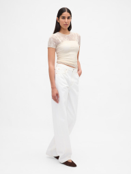 Сетчатая футболка Gap 1159854274 (Бежевый L)