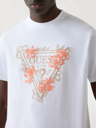 Мужская футболка Guess с вышивкой 1159854519 (Белый XL)