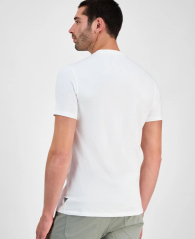 Мужская футболка Guess с принтом и вышивкой 1159854513 (Белый S)